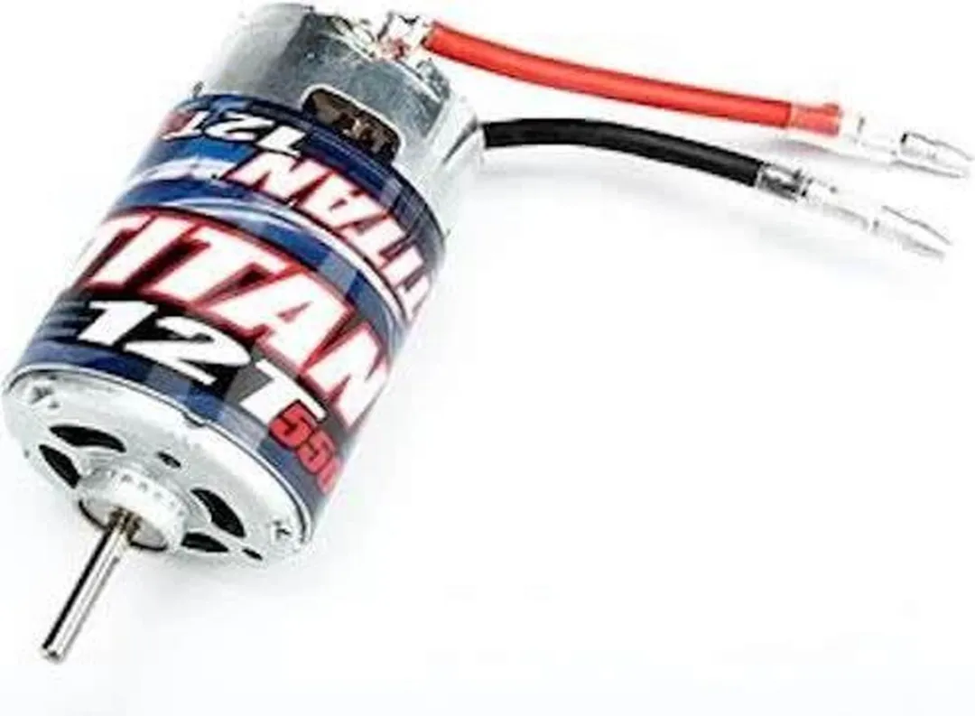 Traxxas Titan 12T Motor 550 - Blauw/Zwart/Rood/Zilver