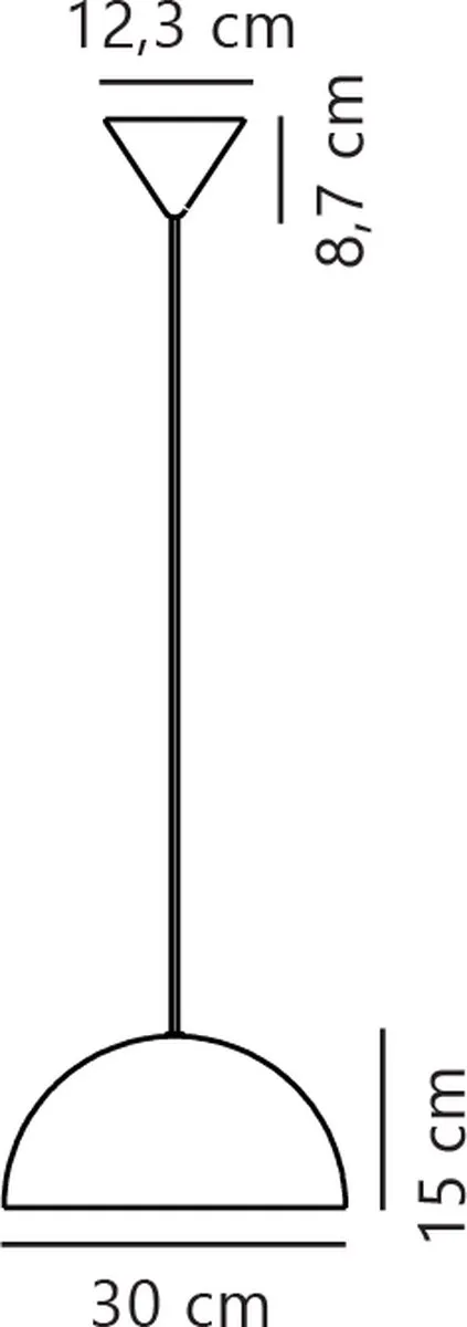 Nordlux Ellen Hanglamp Ø30cm E27 - Zwart