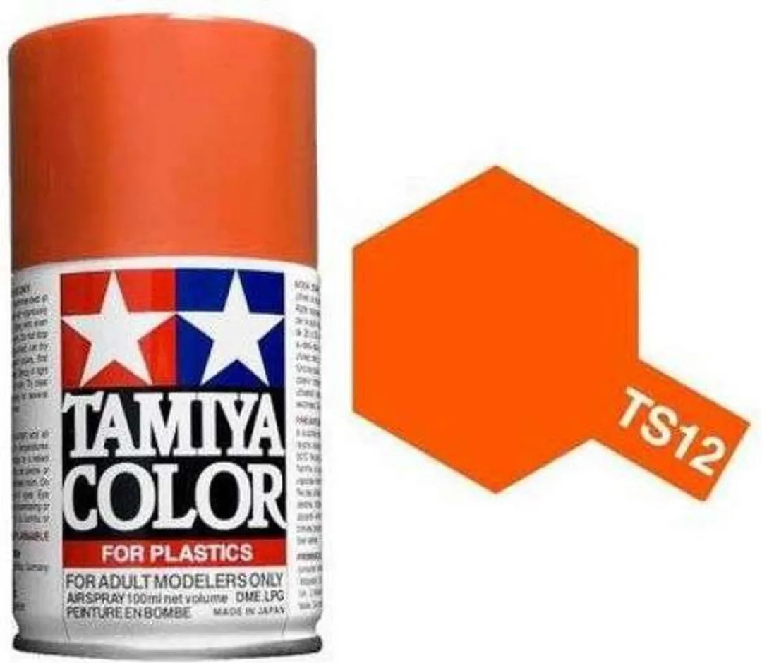Tamiya TS-12 Acryl Spray 100ml - Glanzend Oranje