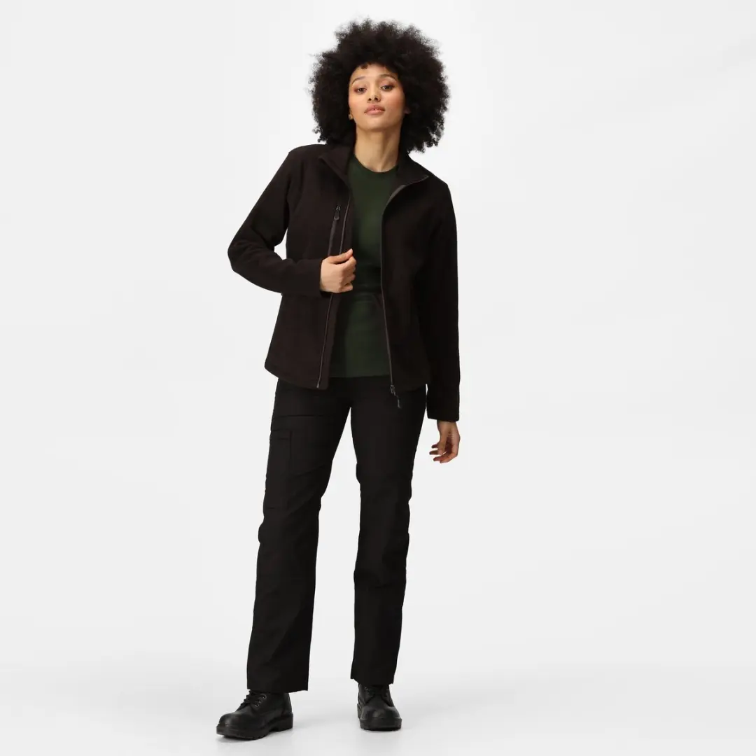 Regatta Honestly Made Recycled Dames Fleece Jack - Zwart - afbeelding 2 van 6