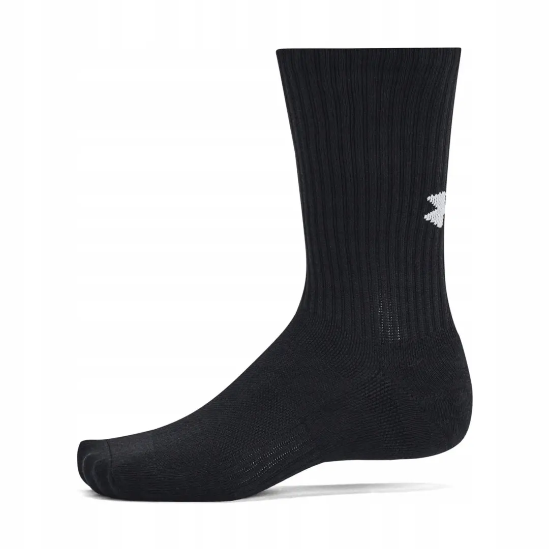 Under Armour Unisex Trainingssokken Katoen 3-Pack - Zwart - afbeelding 4 van 6