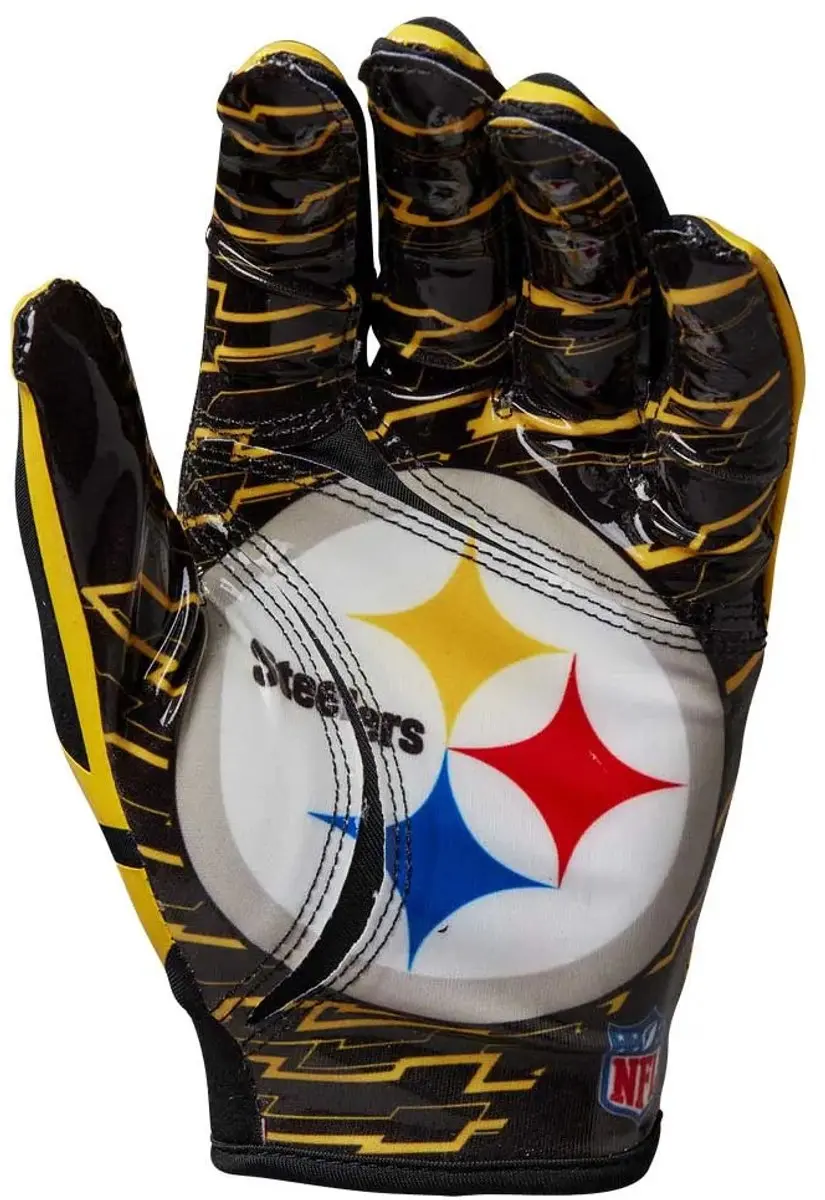 Wilson NFL Receiver Handschoenen Pittsburgh Steelers Youth - afbeelding 3 van 6