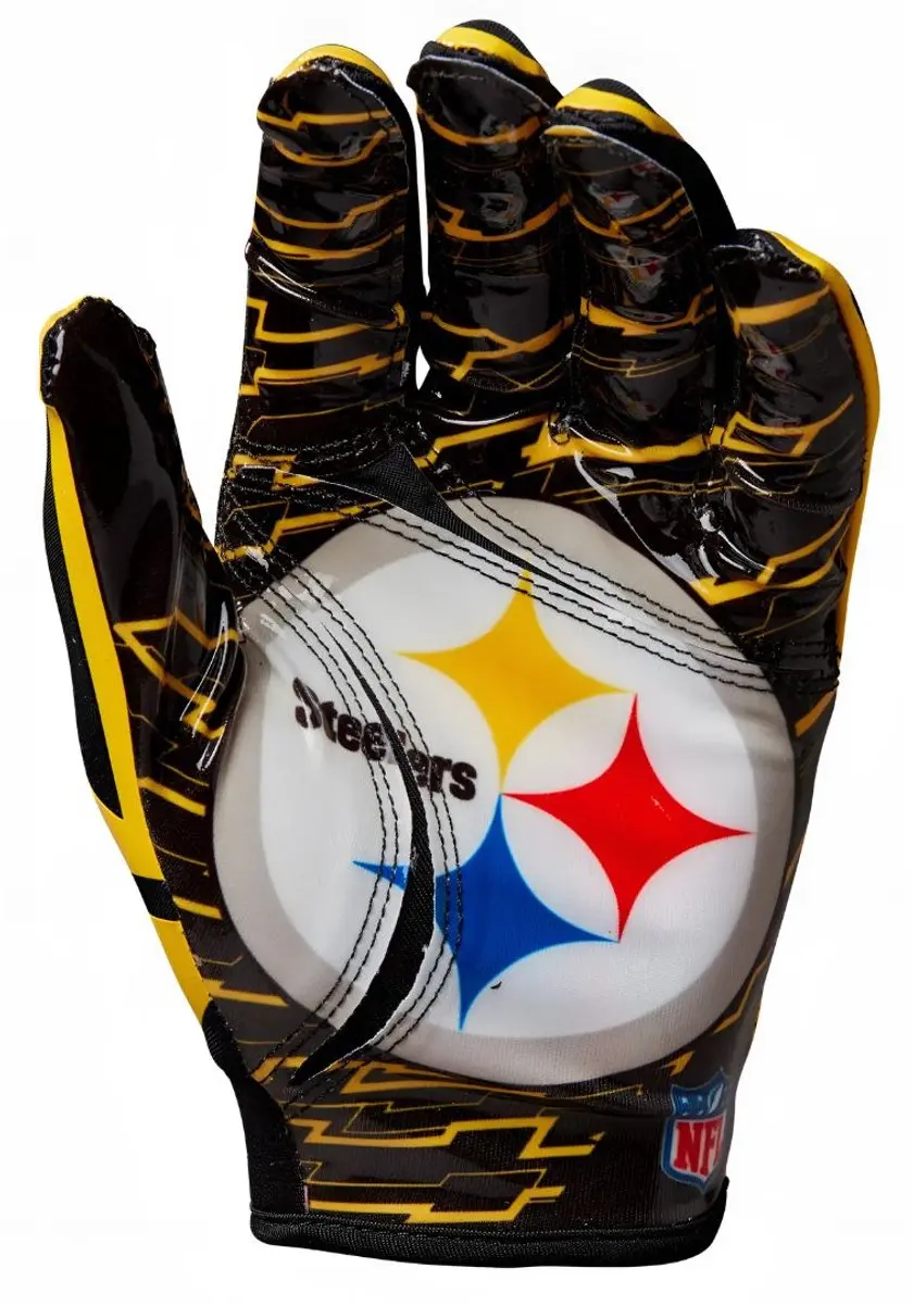 Wilson NFL Receiver Handschoenen Pittsburgh Steelers Youth - afbeelding 4 van 6