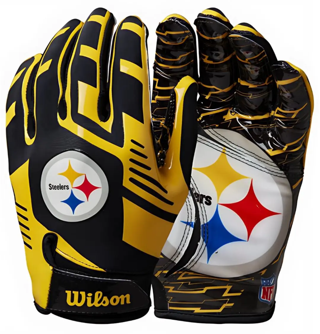 Wilson NFL Receiver Handschoenen Pittsburgh Steelers Youth - afbeelding 6 van 6