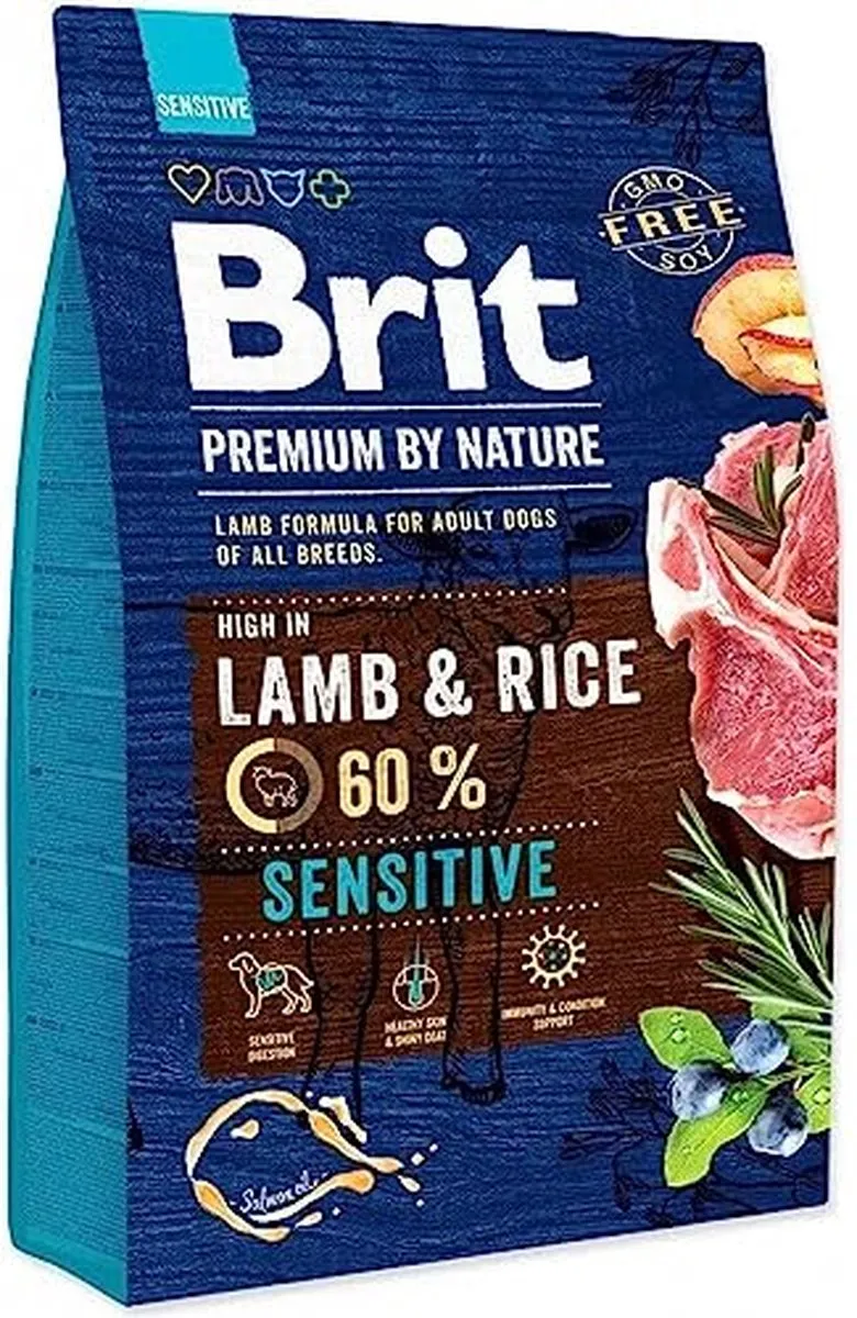 Brit Premium by Nature Adult Sensitive Lam & Rijst - 8 kg