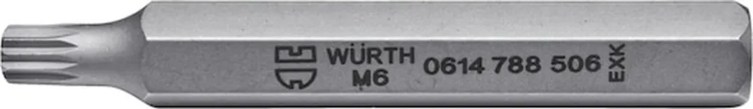 Würth Bit Veeltand 10mm M10 L30mm - 5 Stuks