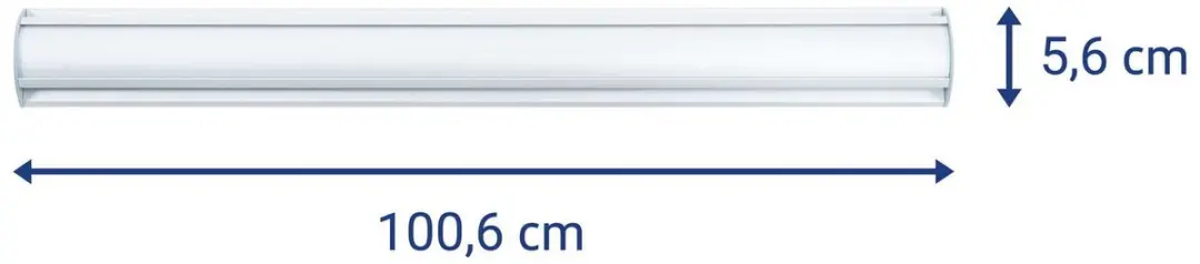 MAUL Ballfix Wandklemlijst - Zilver - Aluminium - 100.6 x 5.6 x 2.3cm - afbeelding 2 van 6