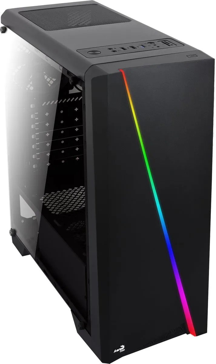 ATX Semi-tower Box Aerocool ACCM-PV10012.11 RGB USB3.0 LED RGB Black