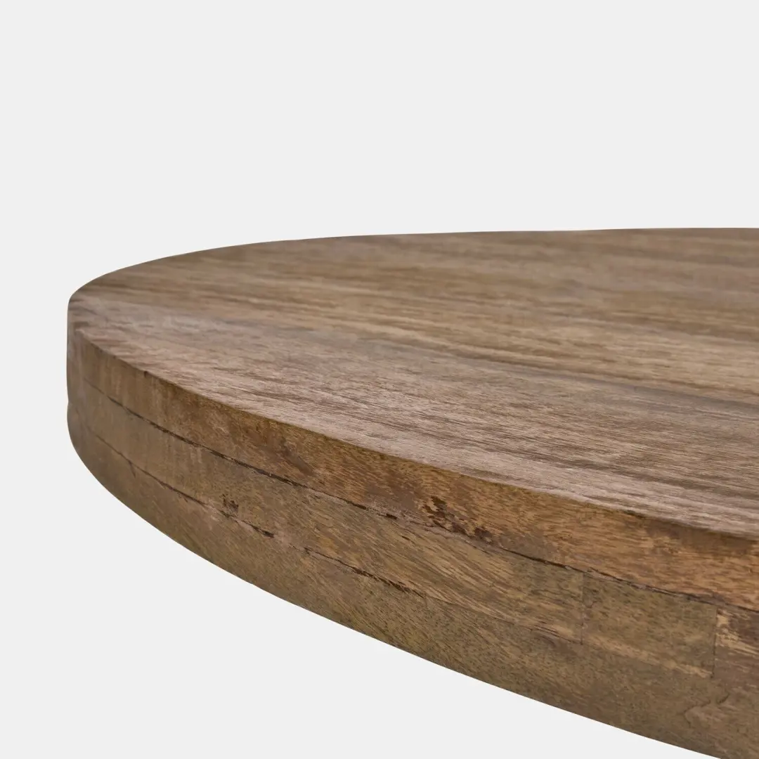 Loberon Granås Tafel Ø140cm - Bruin - afbeelding 2 van 6