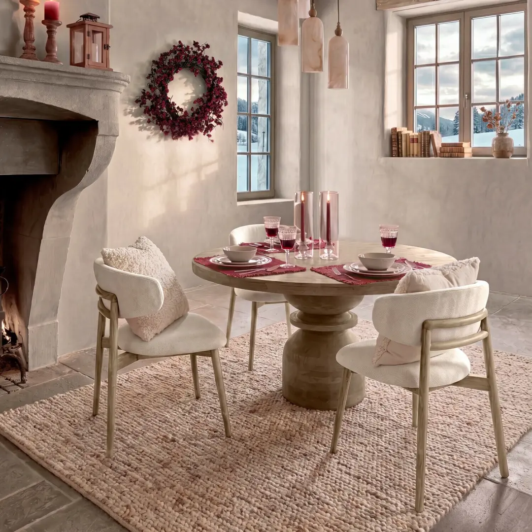 Loberon Granås Tafel Ø140cm - Bruin - afbeelding 6 van 6
