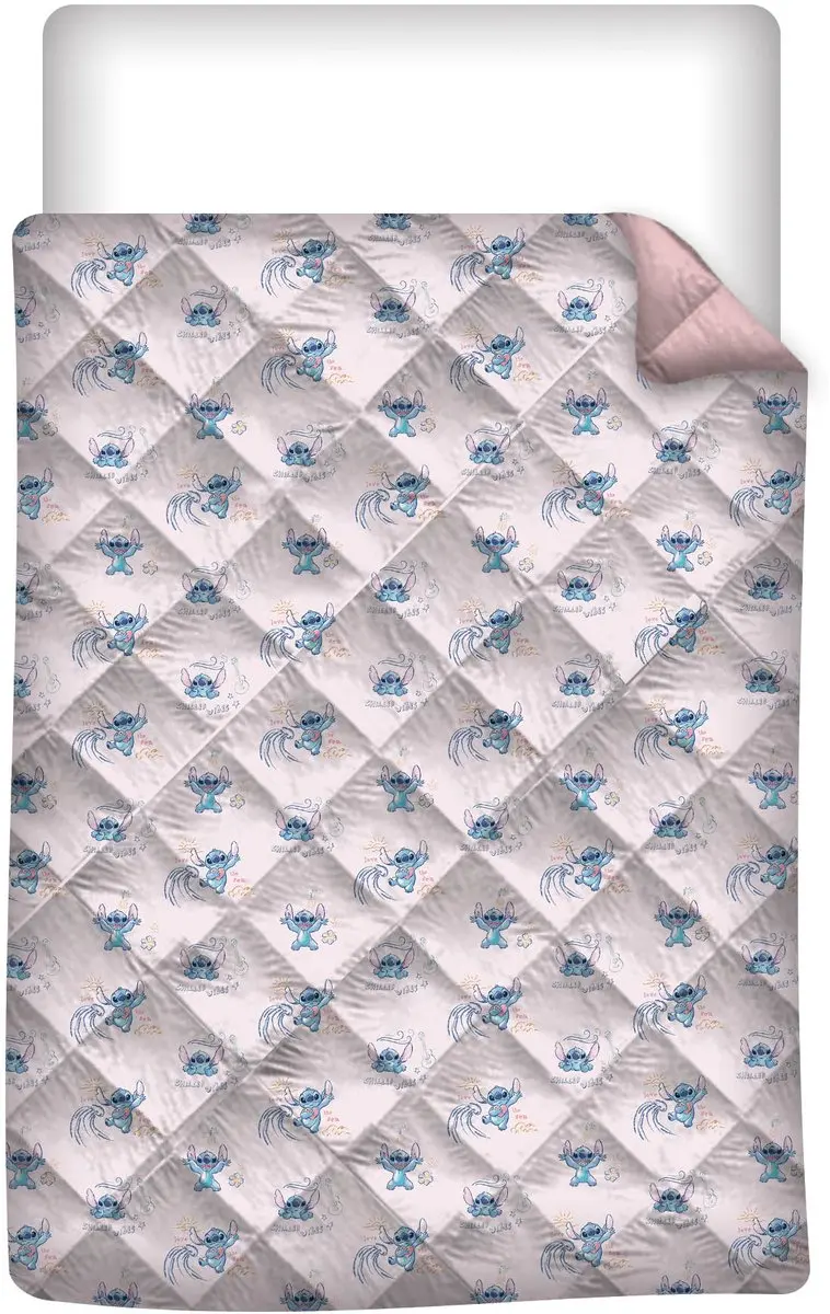 Lilo & Stitch Sprei Stitch en Angel - 140x200cm - Blauw - afbeelding 2 van 3