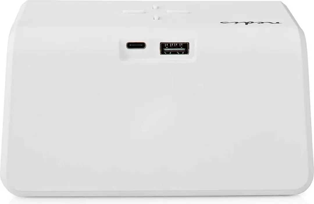 Nedis WCACQ30WT Wekker met Draadloze Oplader - Wit - afbeelding 5 van 6