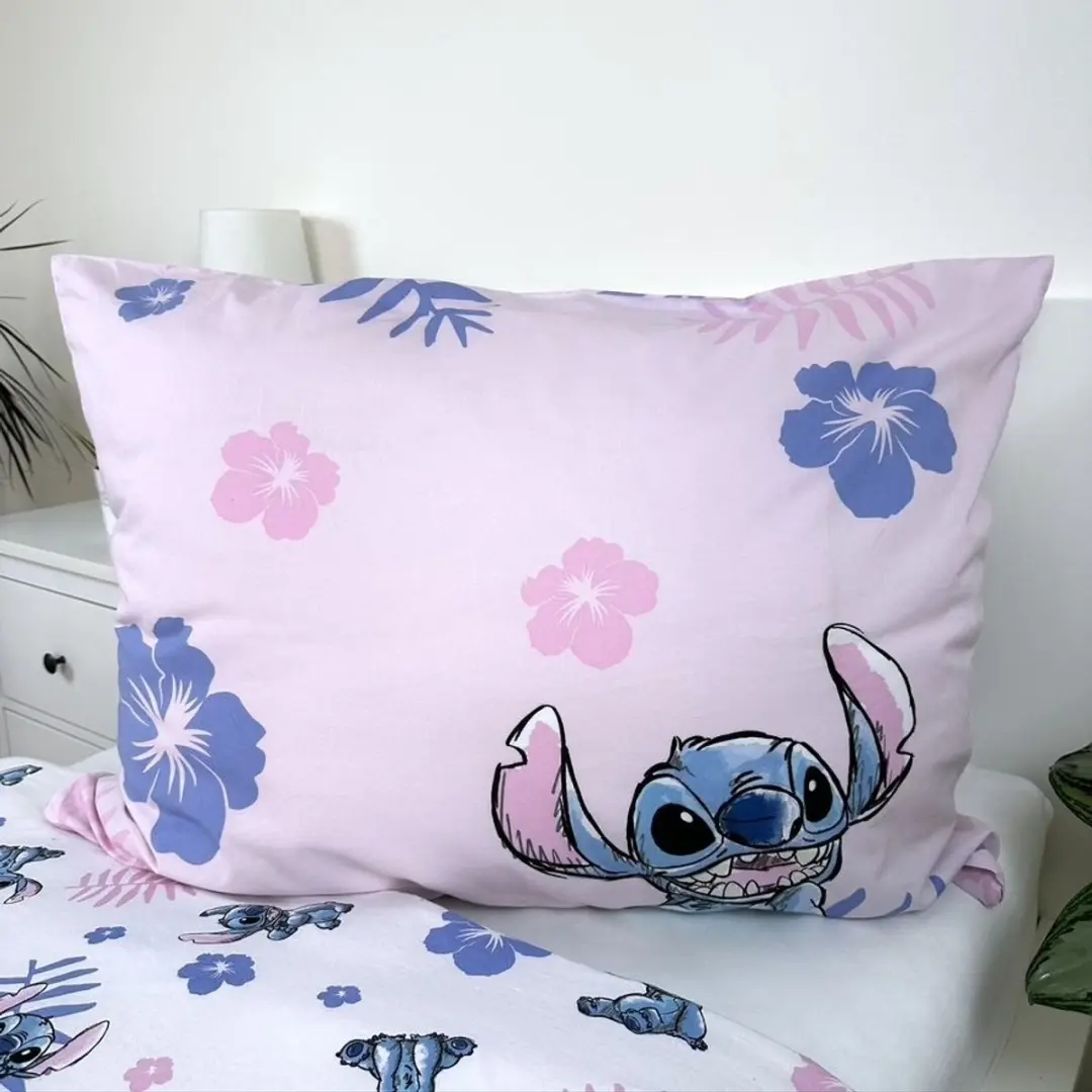 Lilo & Stitch Dekbedovertrek 140x200cm - Roze - afbeelding 3 van 6