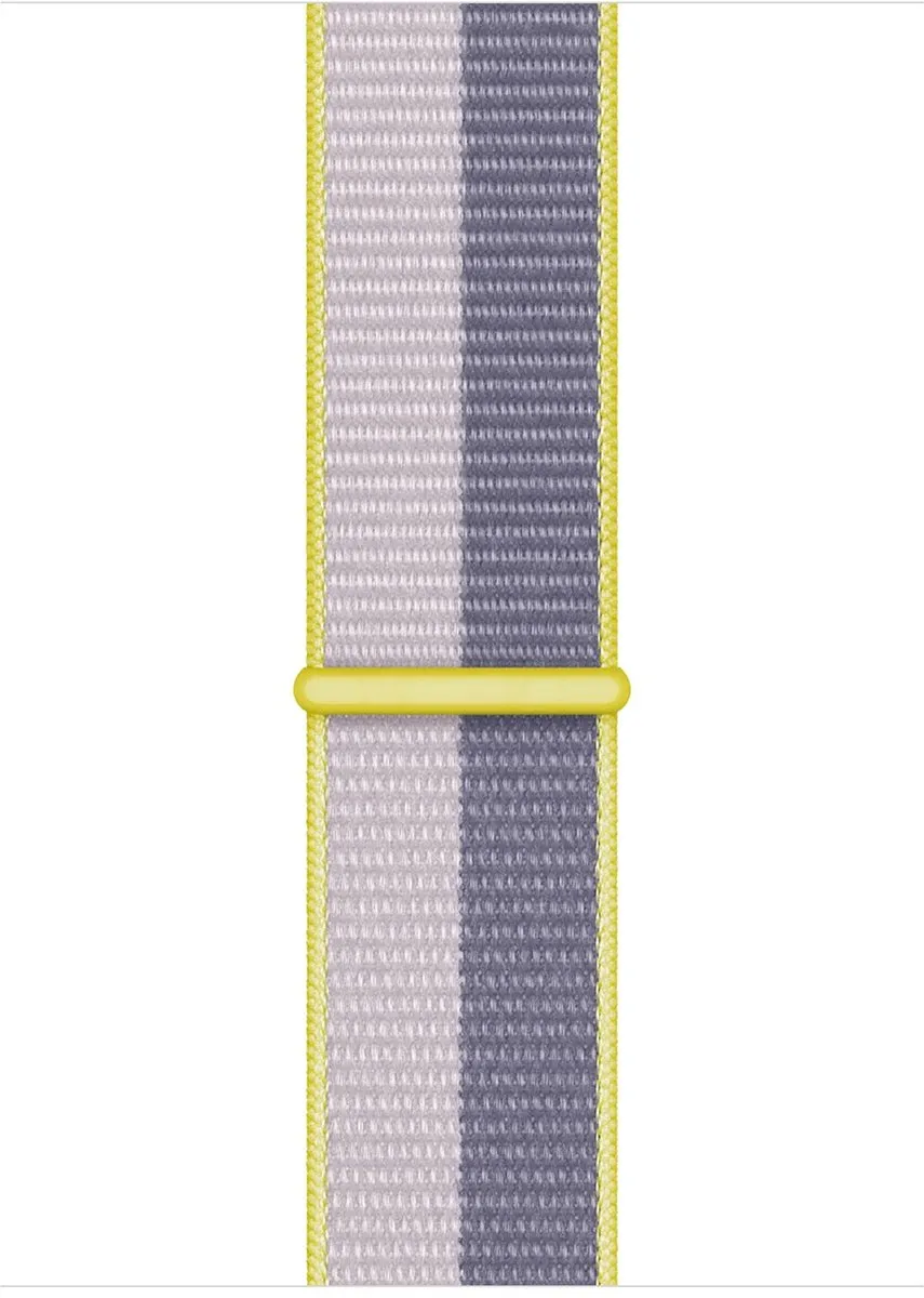 Apple Watch Geweven Sportband Lavendelgrijs/Zacht Lila - 45mm