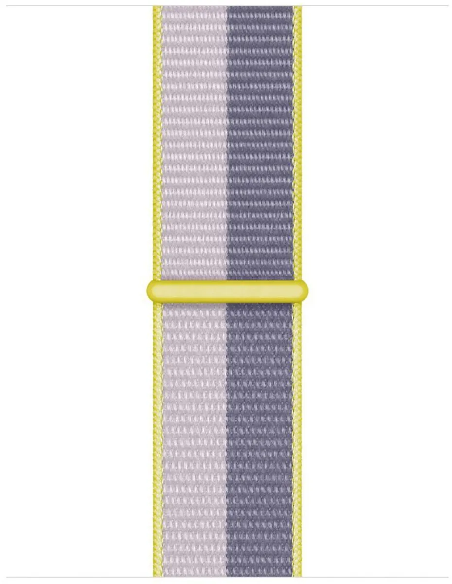 Apple Watch Geweven Sportband Lavendelgrijs/Zacht Lila - 45mm