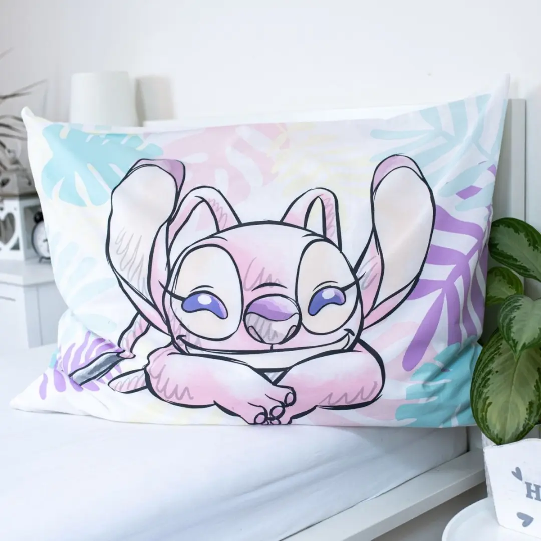 Lilo & Stitch Dekbedovertrek Leaves - Eenpersoons - 140x200cm - afbeelding 2 van 6