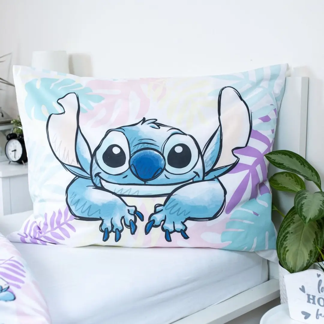 Lilo & Stitch Dekbedovertrek Leaves - Eenpersoons - 140x200cm - afbeelding 4 van 6