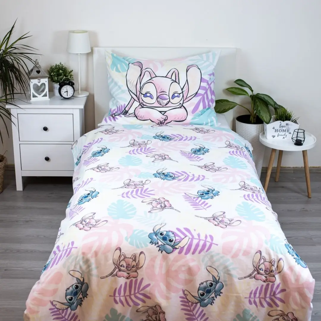 Lilo & Stitch Dekbedovertrek Leaves - Eenpersoons - 140x200cm - afbeelding 5 van 6