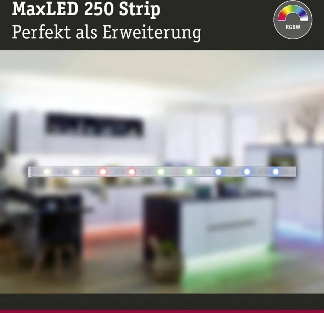 Paulmann MaxLED 250 LED-strip RGBW 100cm - Zilver