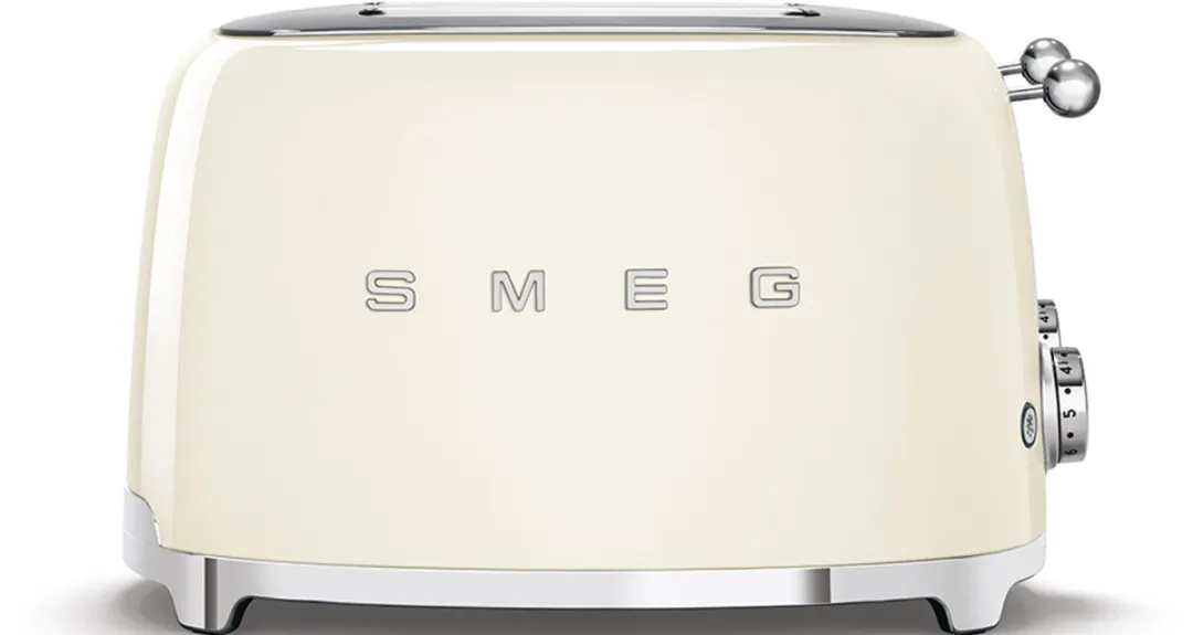 Smeg TSF03CREU Broodrooster 4x4 - 2000W - 6 Niveaus - Crème