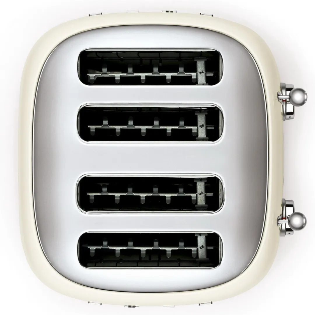 Smeg TSF03CREU Broodrooster 4x4 - 2000W - 6 Niveaus - Crème
