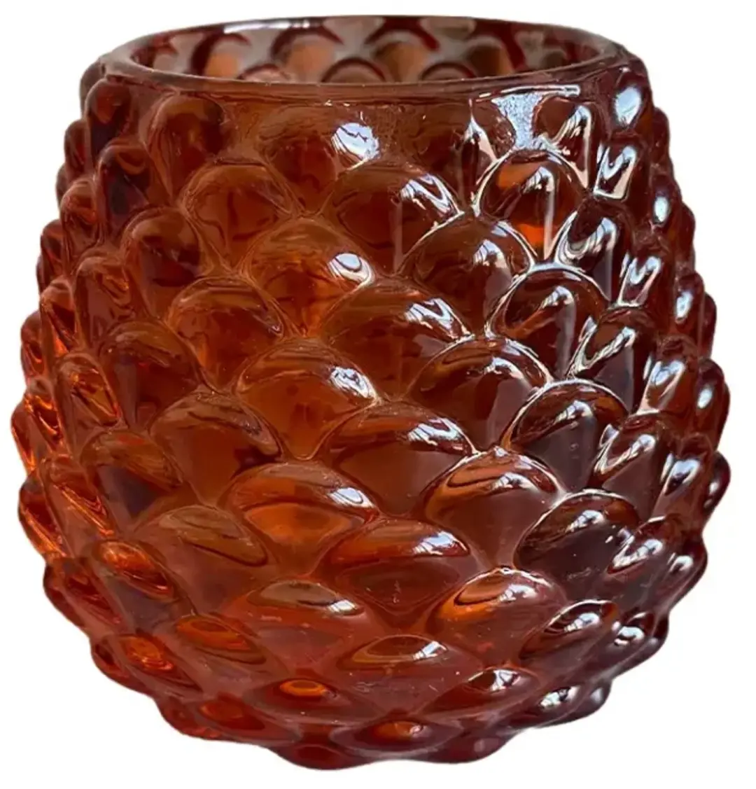 Home Society Theelichthouder Dennenappel Bruin 10 x 10 x 8,5 cm