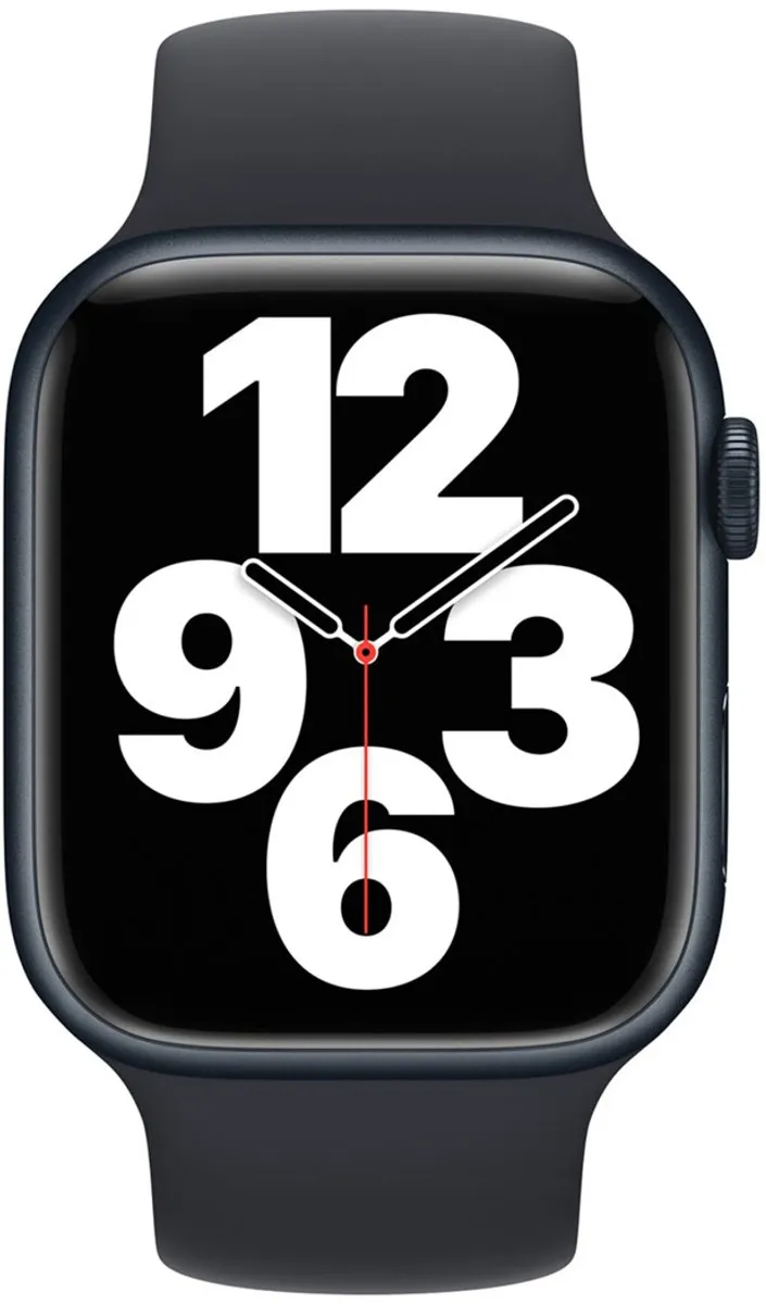 Apple Siliconen Solobandje Apple Watch - 44/45/46/49mm - Midnight