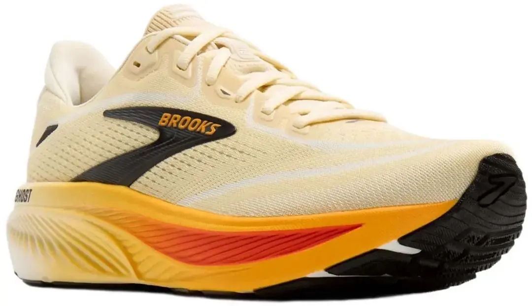 Brooks Ghost 18 Heren Hardloopschoenen - Rutabaga/Tigerlily/Orange - afbeelding 2 van 4