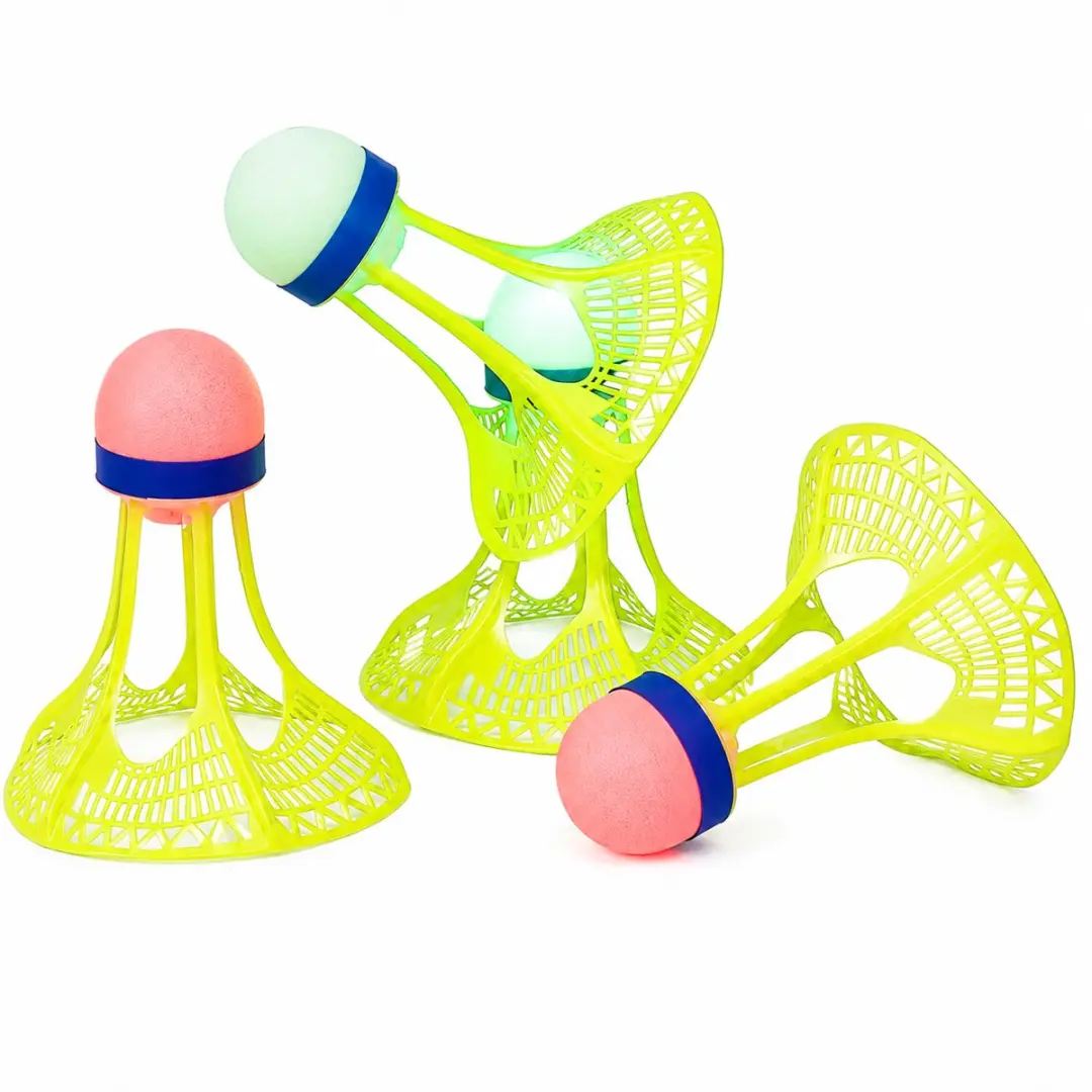 Wit kunststof badminton shuttles unisex lichtgevend windbestendig nylon badminto
