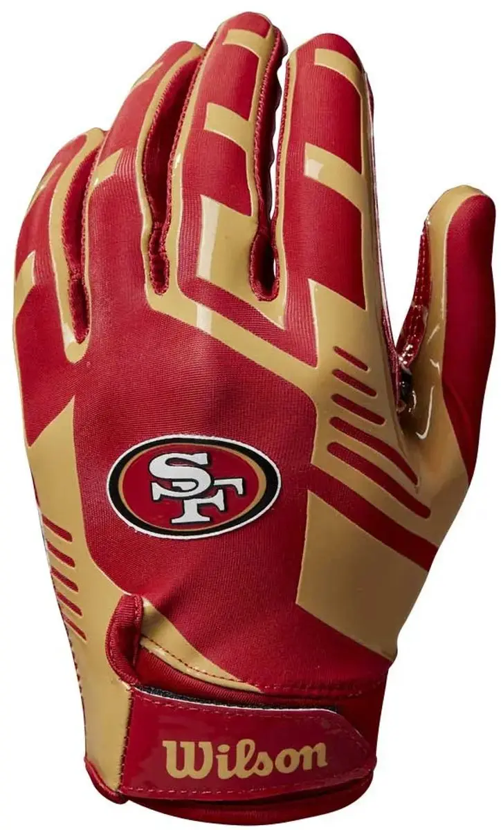 Wilson NFL Receiver Gloves San Francisco 49ers - Jeugd - afbeelding 5 van 5