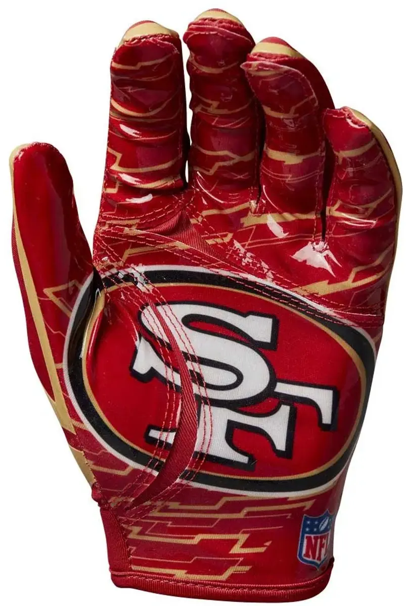 Wilson NFL Receiver Gloves San Francisco 49ers - Jeugd - afbeelding 3 van 5