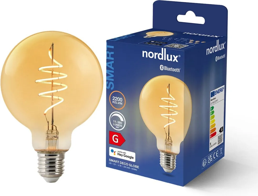 Nordlux G95 Smart Filament E27 2200K - Goud - 4.7W
