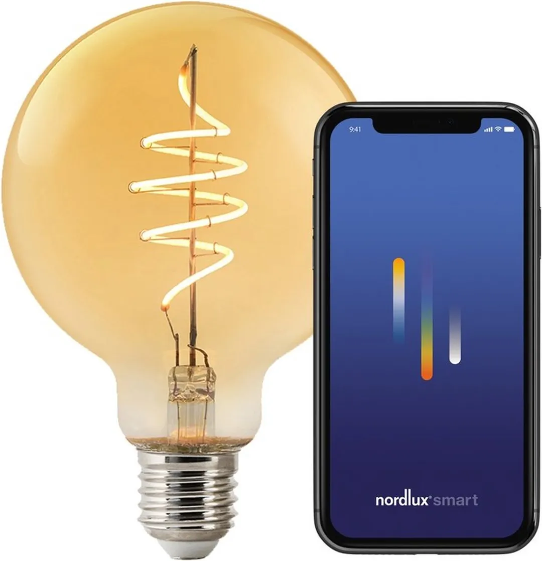 Nordlux G95 Smart Filament E27 2200K - Goud - 4.7W