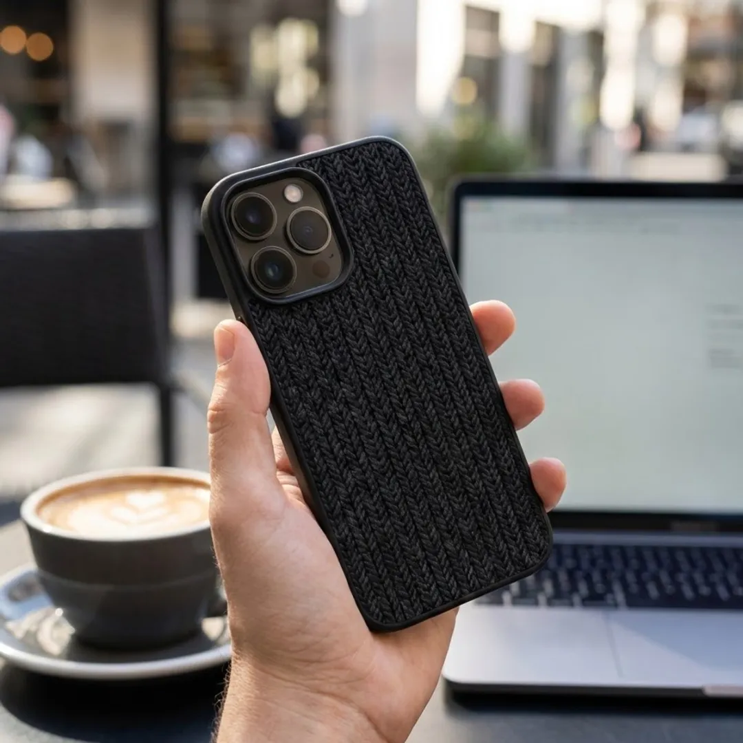 NUVEX iPhone 14 Pro Max Hoesje Set - Grijs/Zwart