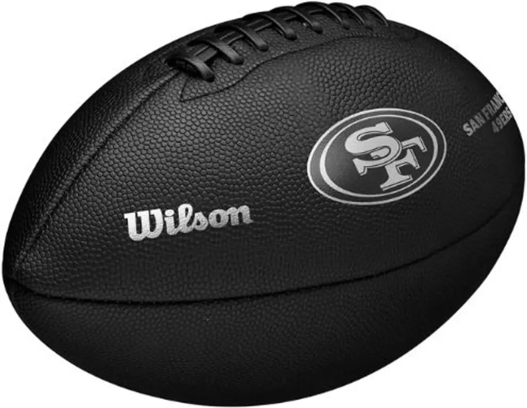 Wilson NFL Metallic Premiere 49ers American football bal - afbeelding 4 van 6