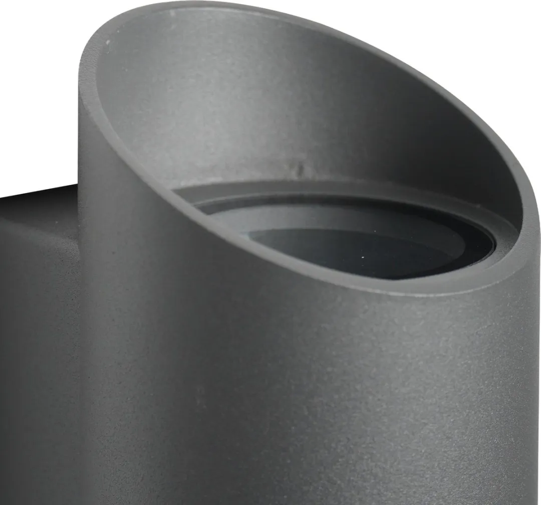 Nordlux Nico Wandlamp 2xGU10 22cm - Antraciet