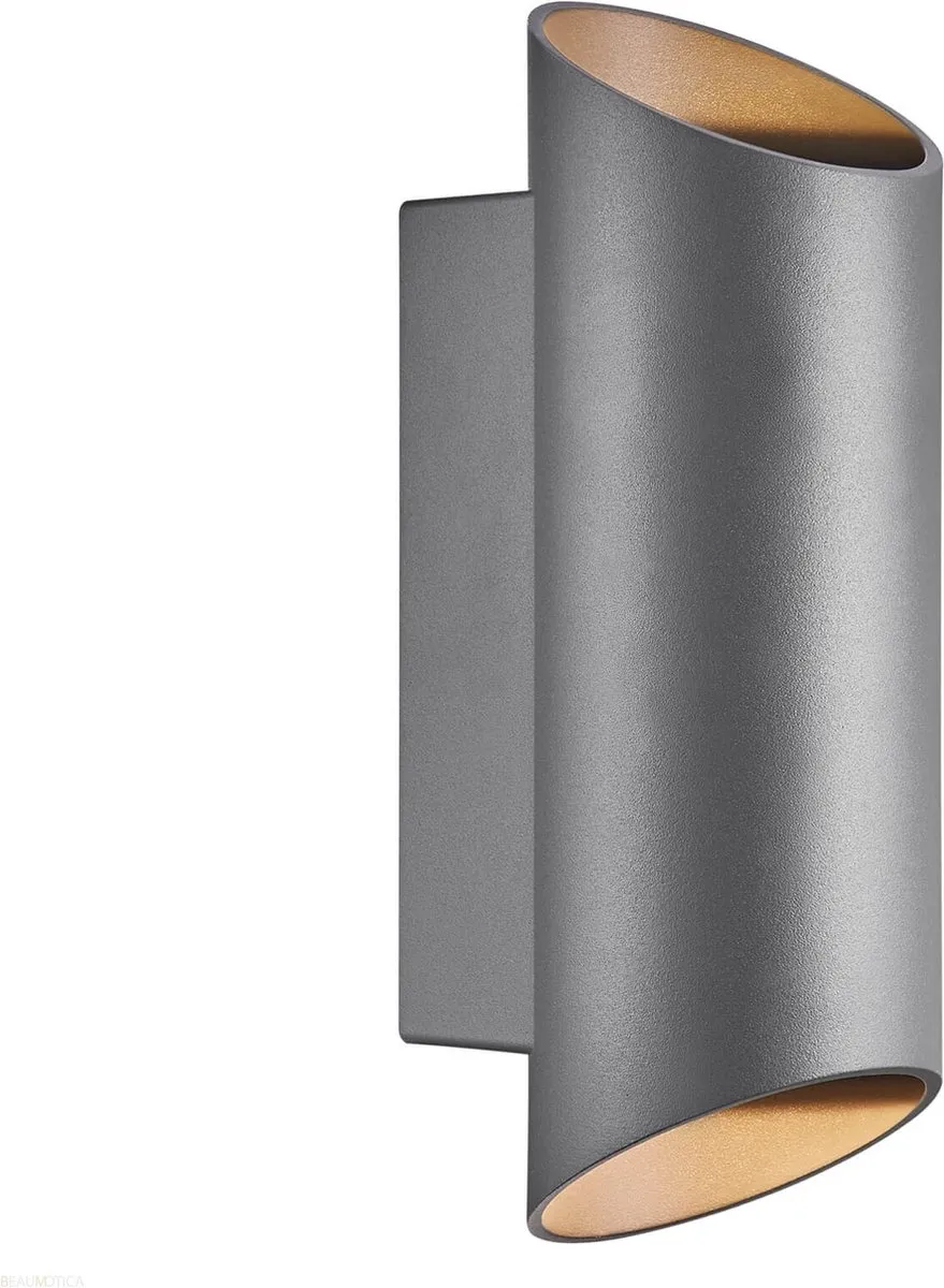 Nordlux Nico Wandlamp 2xGU10 22cm - Antraciet
