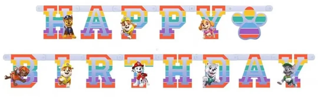 PAW Patrol Letterslinger 180cm - Meerkleurig - afbeelding 5 van 5