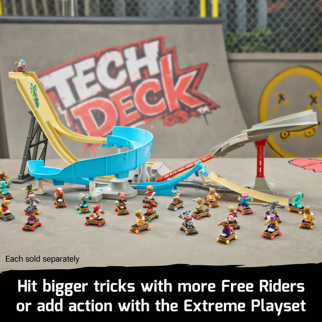 Spin Master Tech Deck Free Riders Fingerboard 4-pack - afbeelding 6 van 6