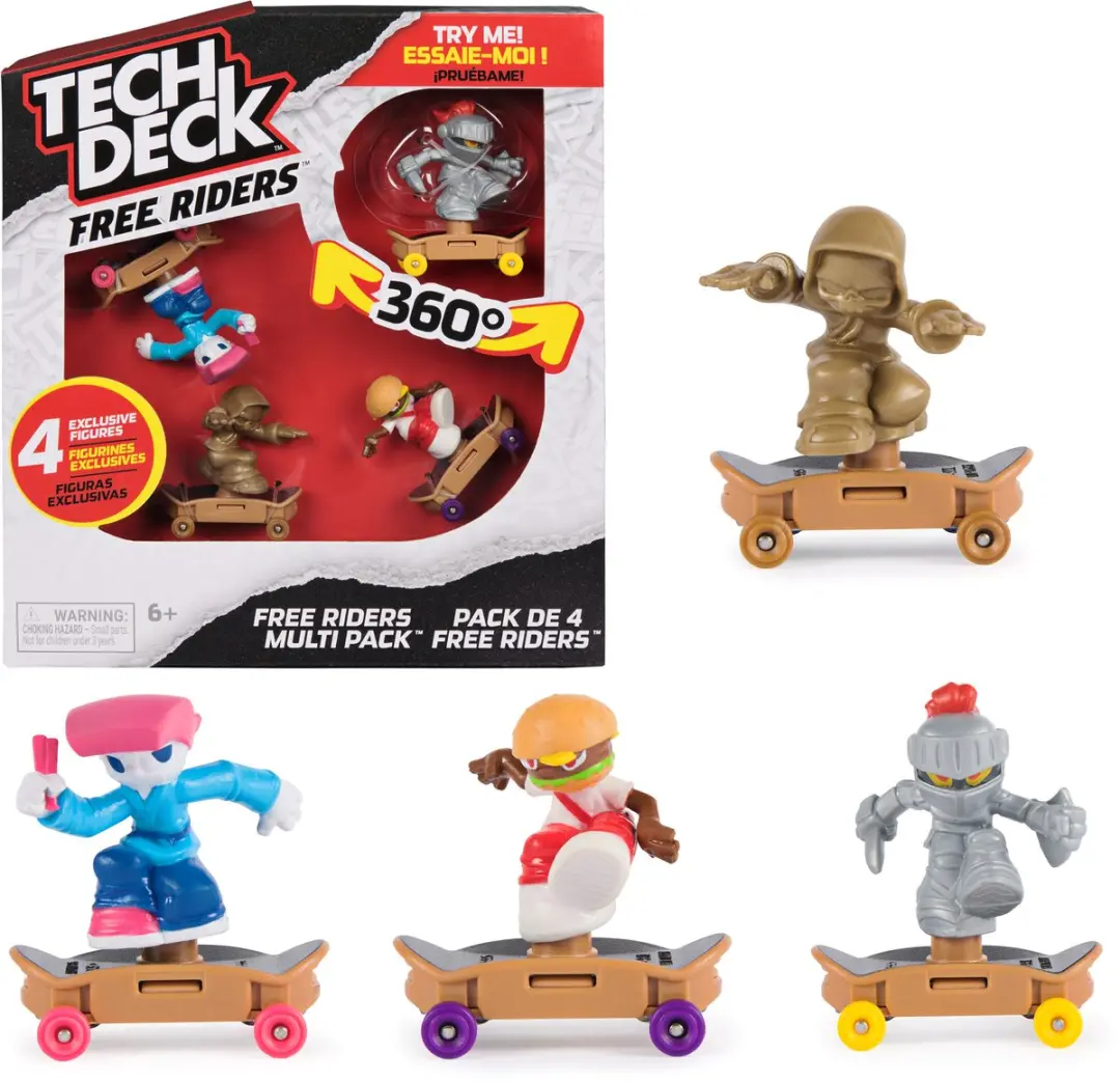 Spin Master Tech Deck Free Riders Fingerboard 4-pack