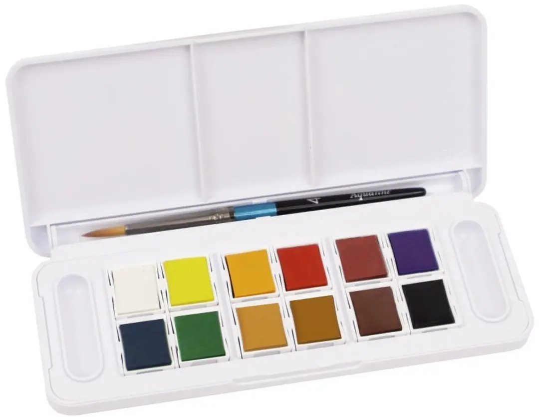 Daler-Rowney Aquafine Aquarelverf Travel Set 12 Kleuren - afbeelding 2 van 4