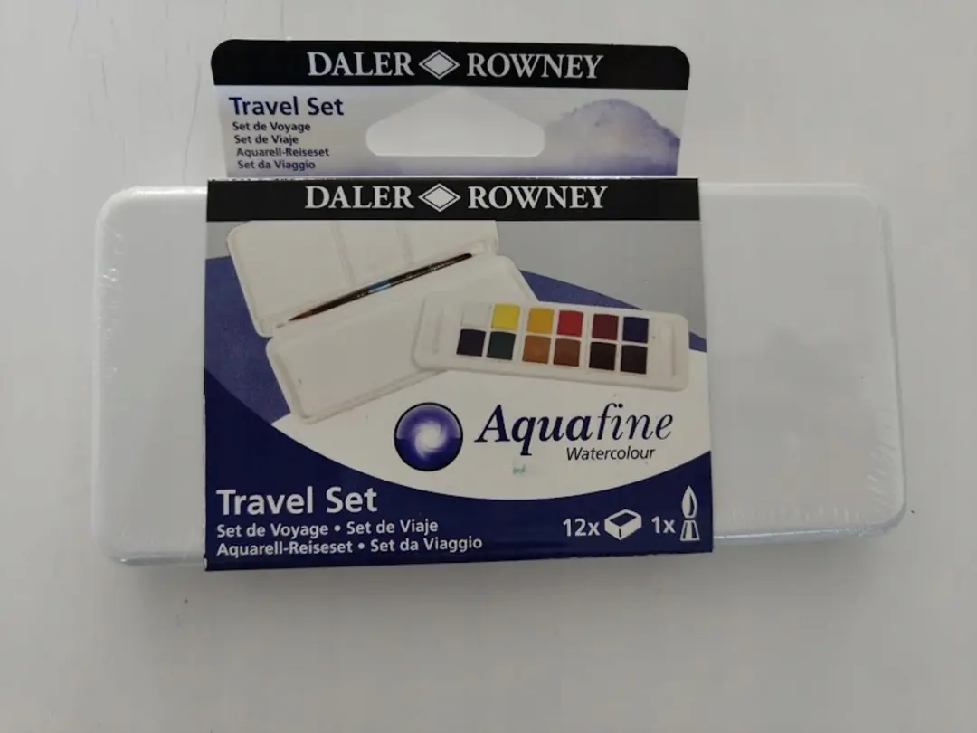 Daler-Rowney Aquafine Aquarelverf Travel Set 12 Kleuren - afbeelding 3 van 4