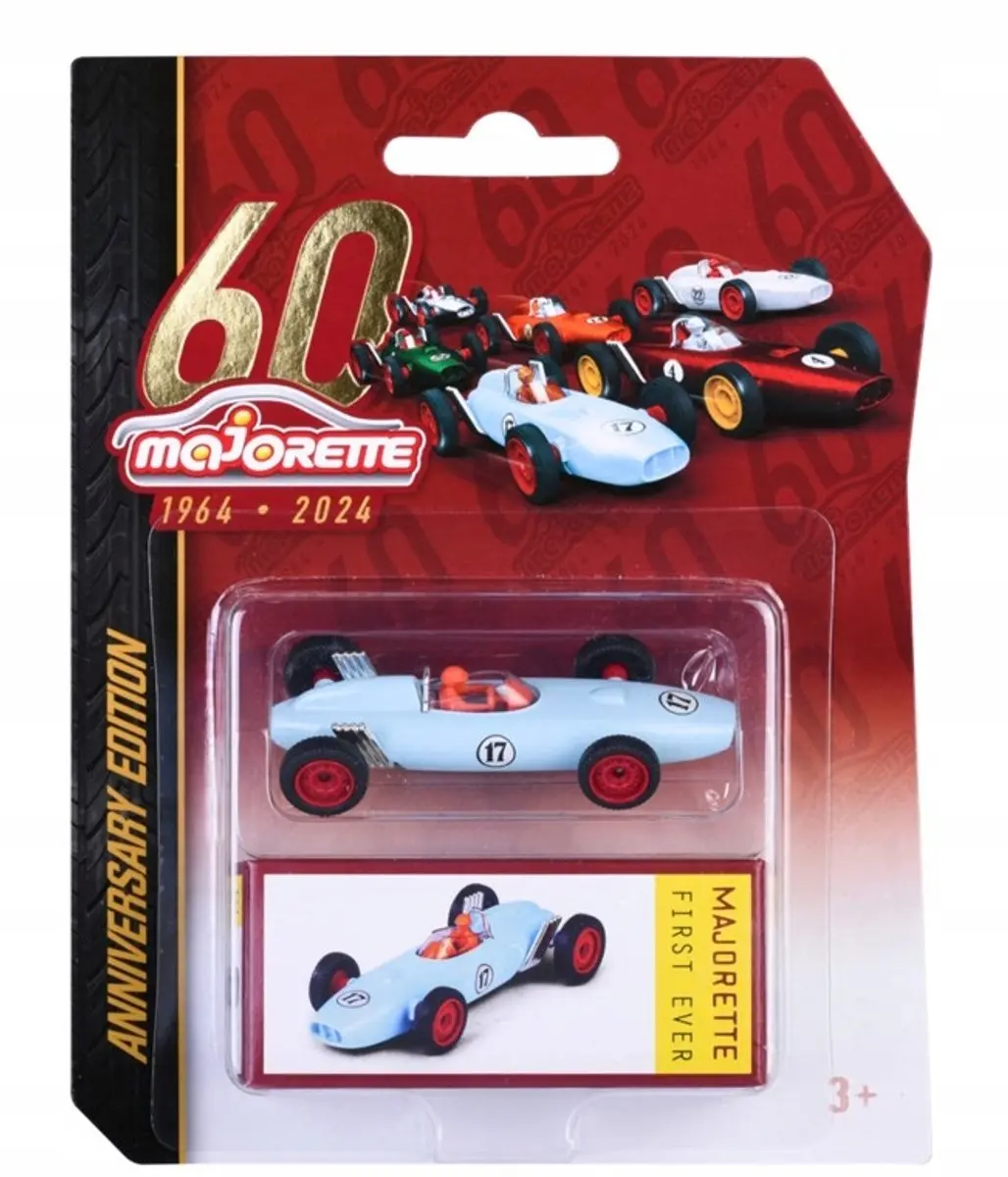 Majorette 60e verjaardag eerste raceauto ooit