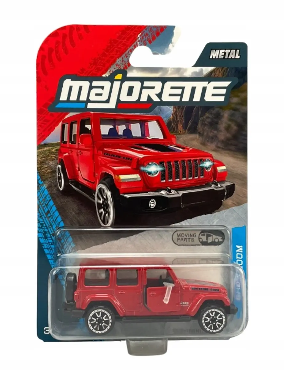 Majorette Jeep Wrangler 4xe Rood Metaal 1:64 Nieuw model