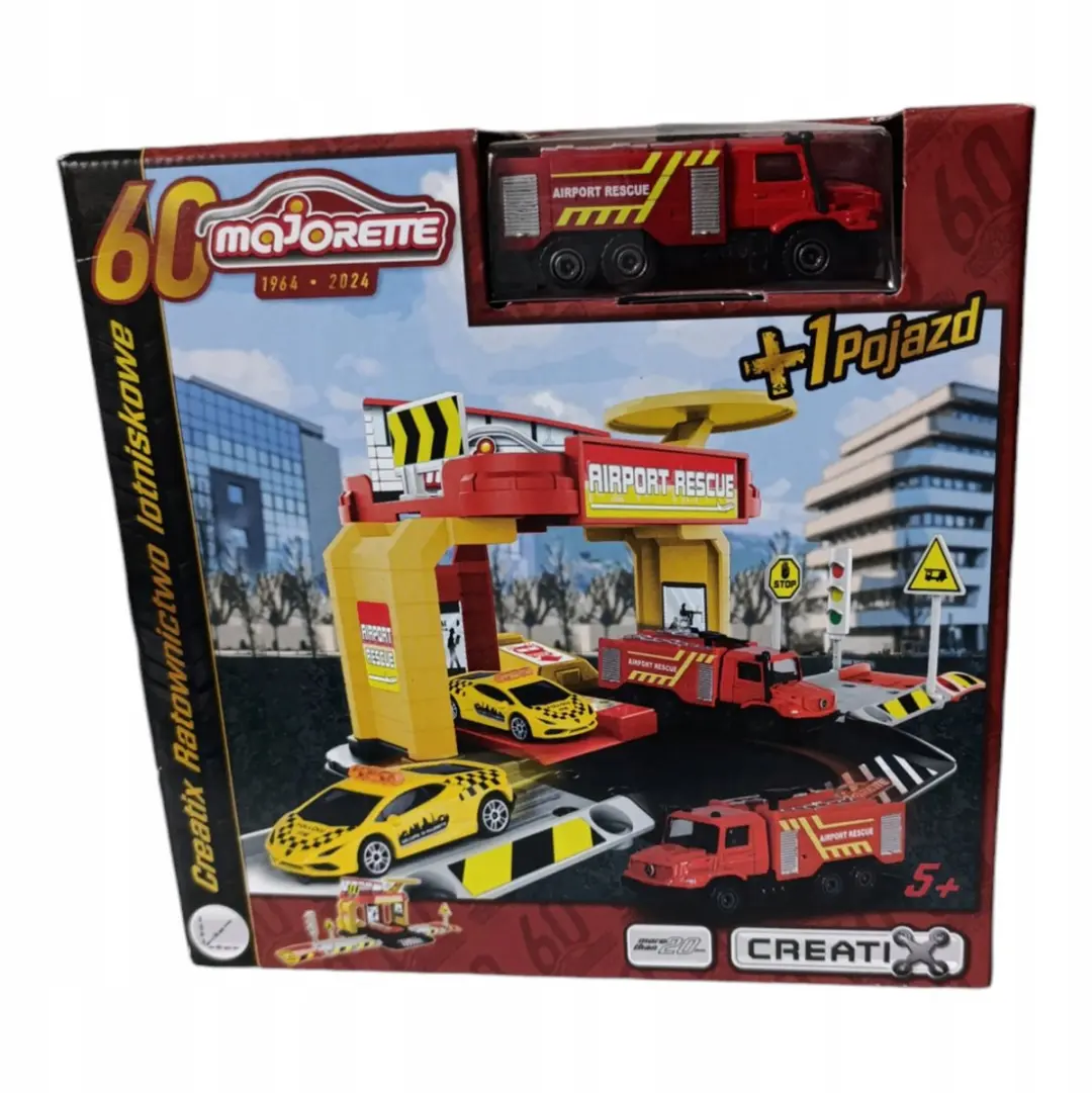 Majorette Creatix Luchthaven Reddingspost Speelset met Fireweerauto
