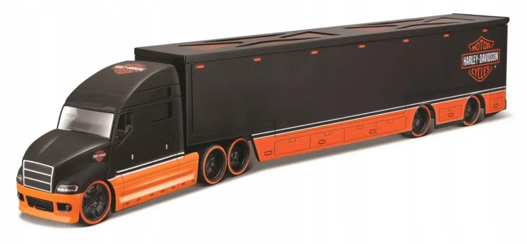 Maisto Harley-Davidson Truck 1:64 Zwart/Oranje