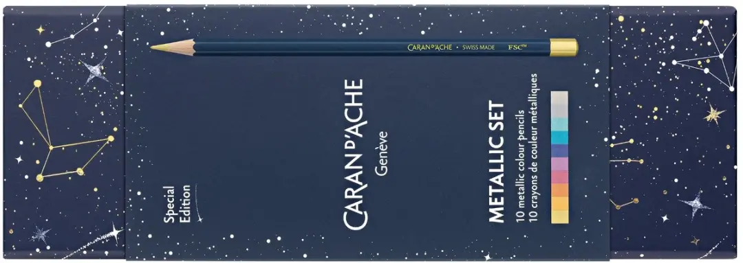 Caran d'Ache Cosmic Blue Kleurpotloden CC1284.024