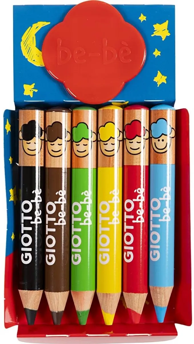 Giotto be-bé Jumbo Kleurpotloden - Veelkleurig - 6 stuks - afbeelding 5 van 6