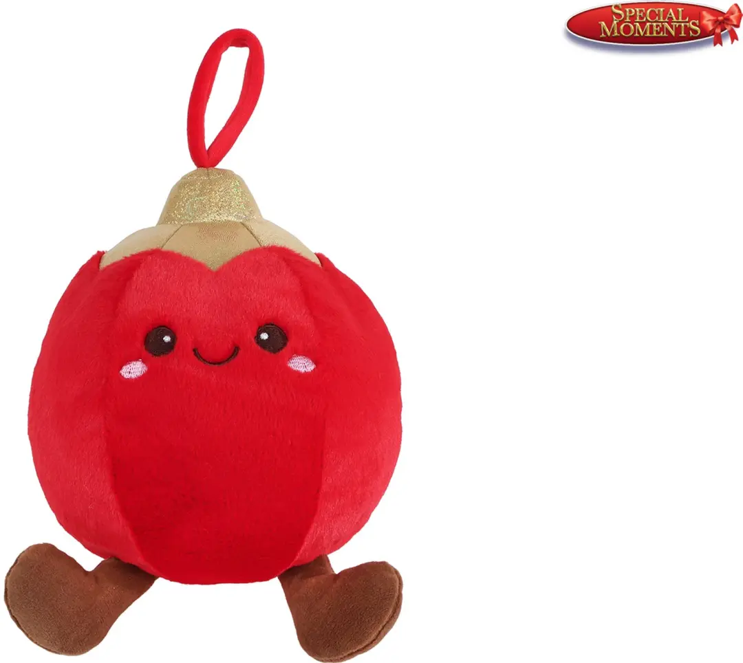 Special Moments kerstbal pluche 16cm.