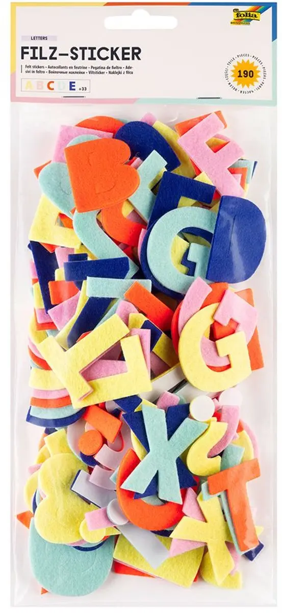 Folia Viltstickers Alfabet Letters